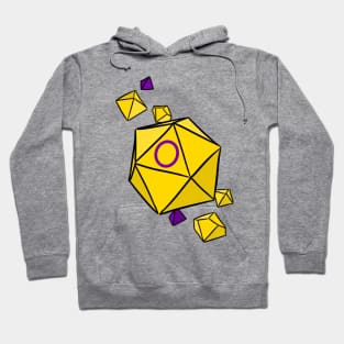 Intersex Pride Flag Dice Hoodie